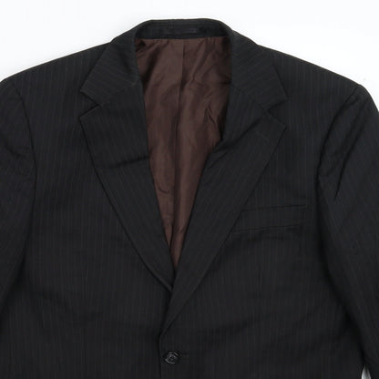 Mens UK Size 40 Preworn Regular Black Suit Jacket