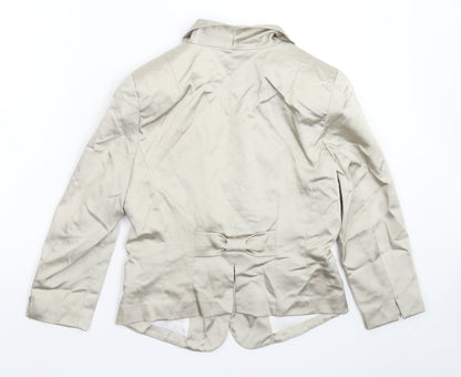 H&M Womens Silver   Jacket Blazer Size 14