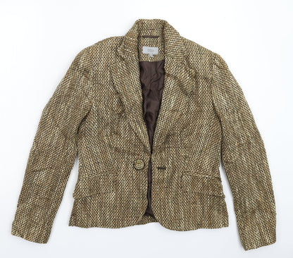 Womens UK Size 10 Marks and Spencer Regular Gold Blazer