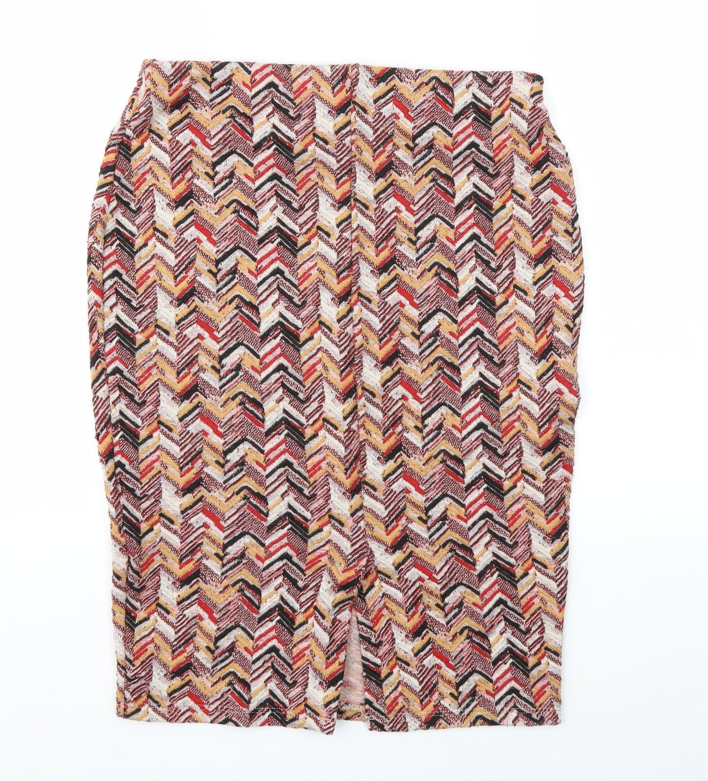 F&F Womens Red Argyle/Diamond  A-Line Skirt Size 12