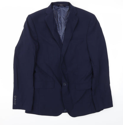 Mens UK Size 38 M&S Regular Blue Suit Tuxedo