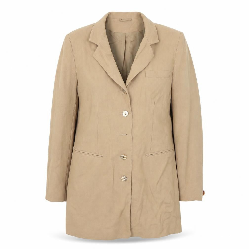Womens UK Size 14 Preworn Regular Beige Blazer