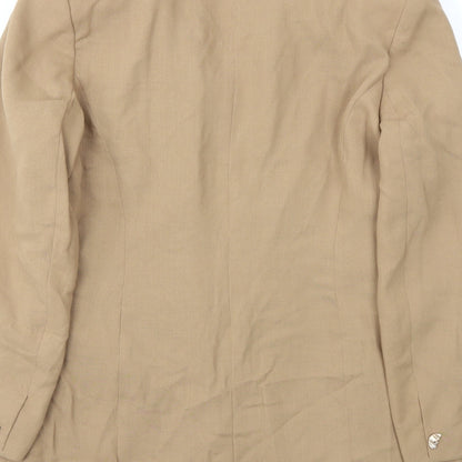Womens UK Size 14 Preworn Regular Beige Blazer