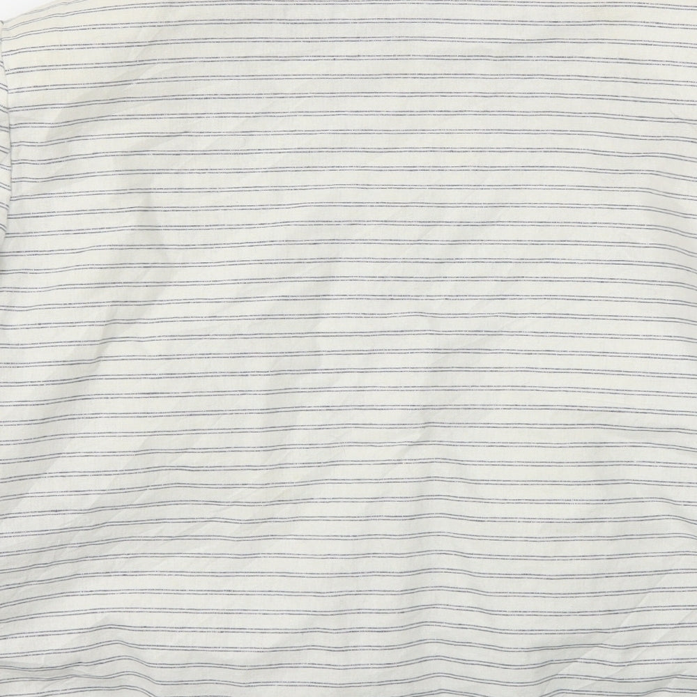 TU Womens White Striped  Jacket Blazer Size 12