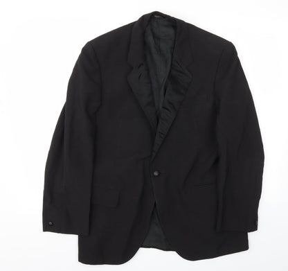 Mens UK Size 40 Preworn Regular Black Suit Jacket