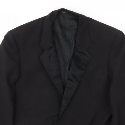 Mens UK Size 40 Preworn Regular Black Suit Jacket