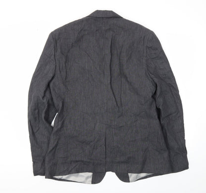 Mens UK Size 42 Topman Regular Grey Suit Jacket
