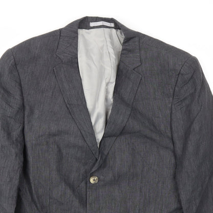 Mens UK Size 42 Topman Regular Grey Suit Jacket
