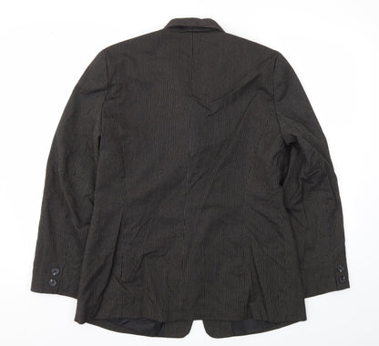 et  vous Womens Brown   Jacket Blazer Size 14