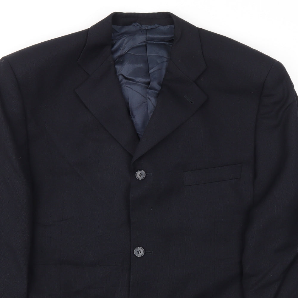 Mens UK Size 42 hugo james Regular Blue Suit Jacket