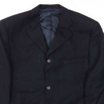 Mens UK Size 42 hugo james Regular Blue Suit Jacket