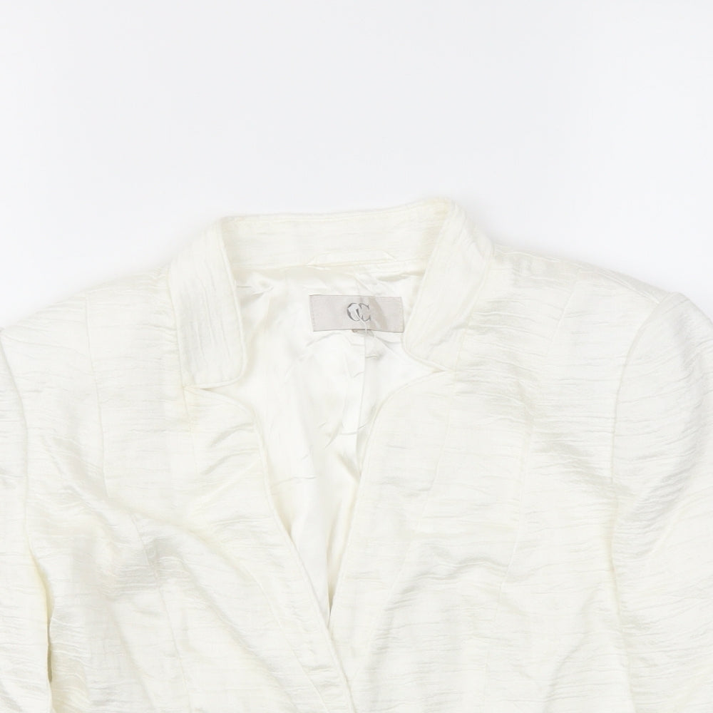 CC Womens Ivory   Jacket Blazer Size 12
