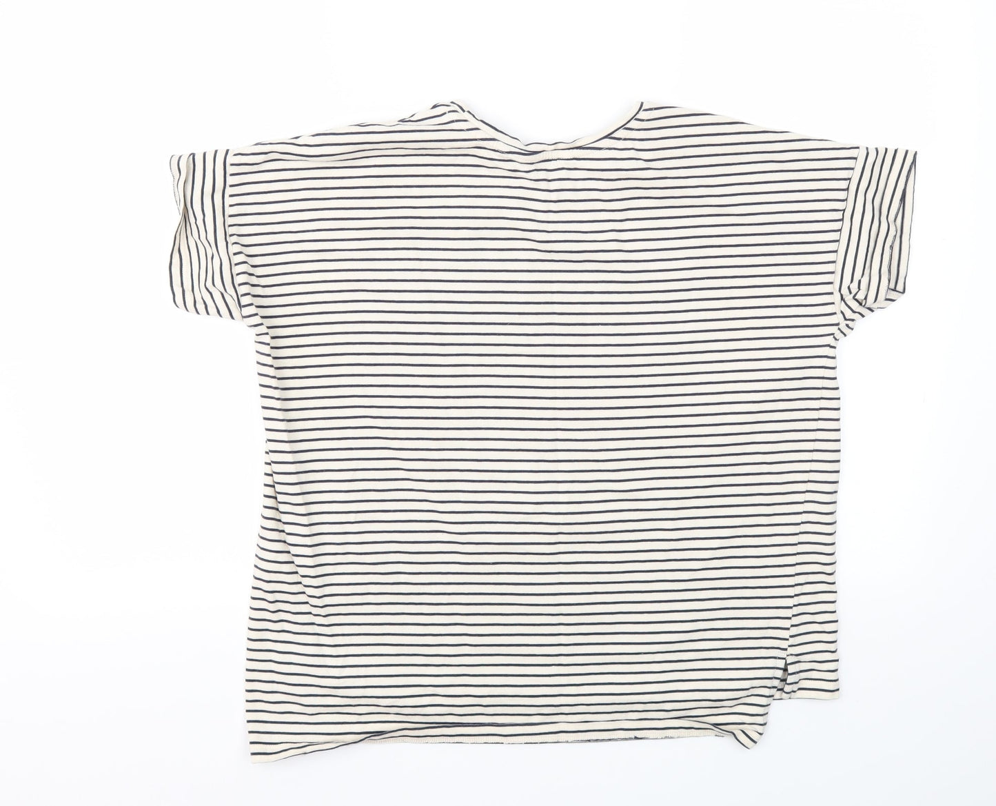 Womens UK Size 12 NEXT Beige Basic T-Shirt