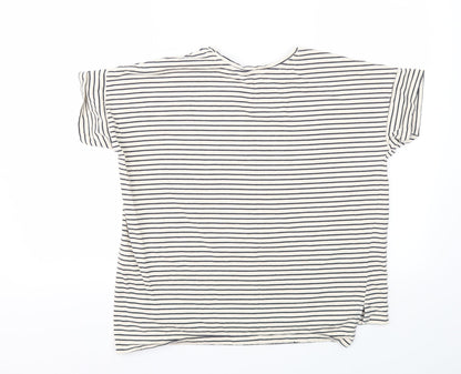 Womens UK Size 12 NEXT Beige Basic T-Shirt