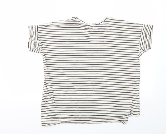 Womens UK Size 12 NEXT Beige Basic T-Shirt