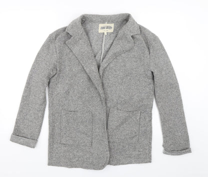 Womens UK Size 10 River Island Grey Overcoat