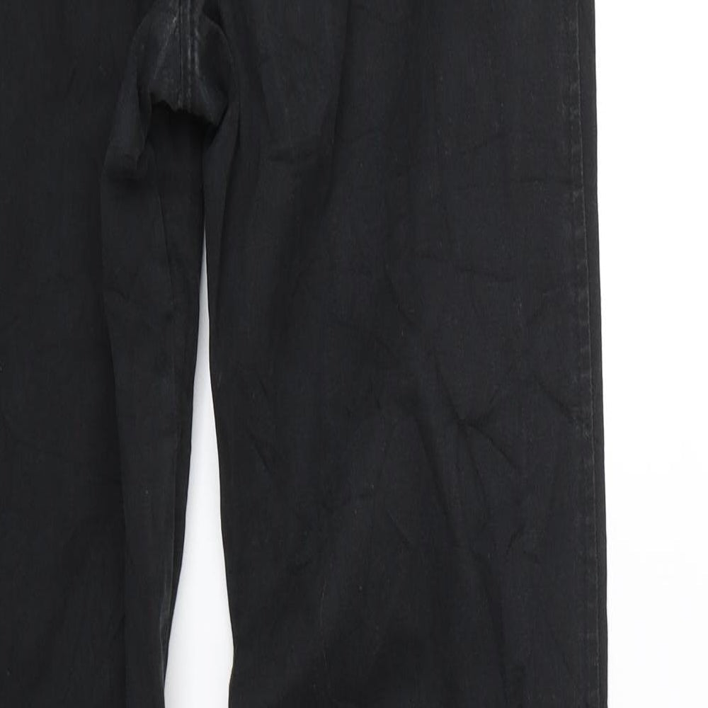 Womens UK Size 8 Marks & spencer Regular Fit Straight Black Jeans