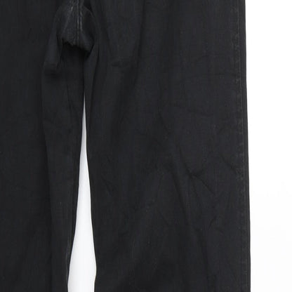 Womens UK Size 8 Marks & spencer Regular Fit Straight Black Jeans