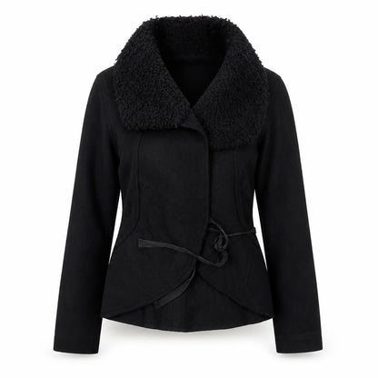 Marc Cain Womens Black   Overcoat Coat Size S