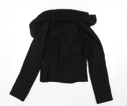 Marc Cain Womens Black   Overcoat Coat Size S