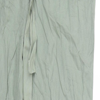 Womens UK Size 6 H&M Regular Fit Carrot Green Trousers
