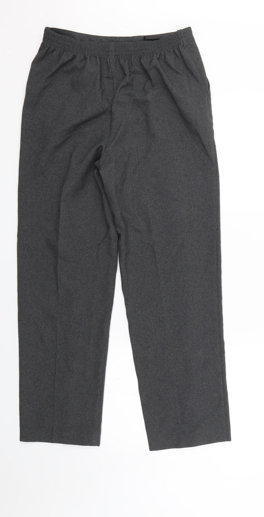 Isle Womens Grey   Trousers  Size 10 L25 in