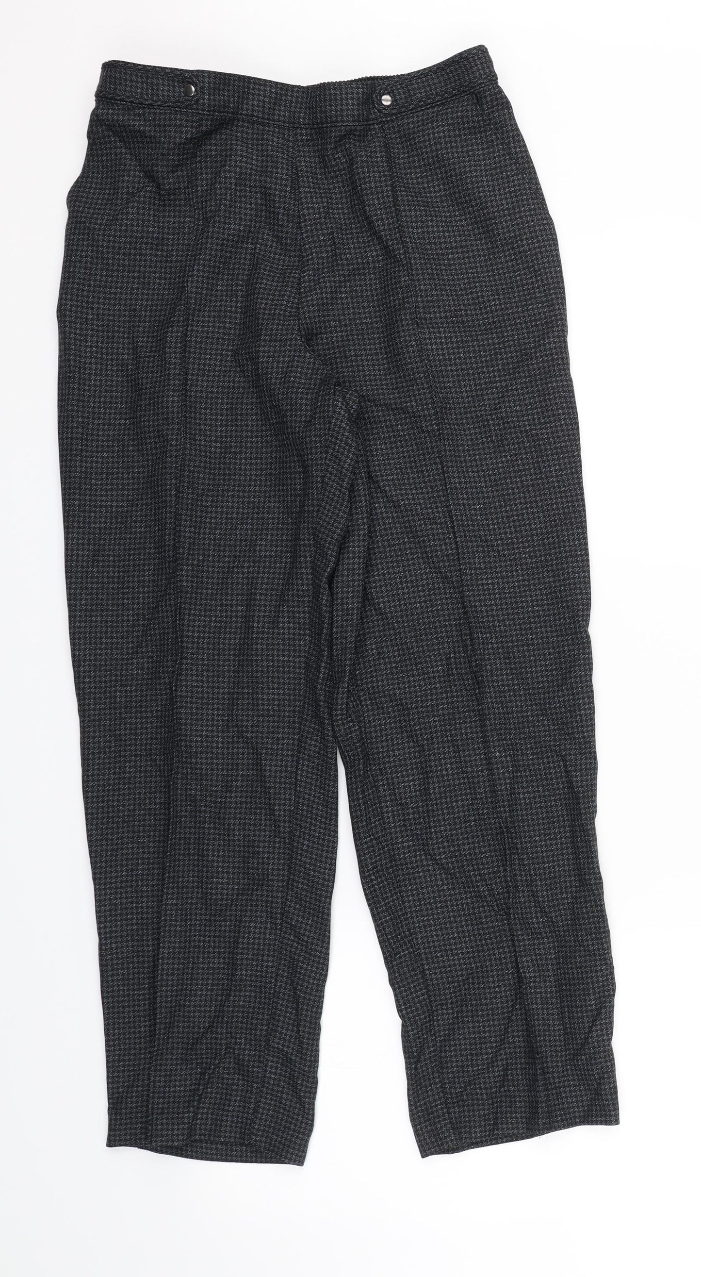 Womens UK Size 10 M&S Regular Fit  Black Trousers