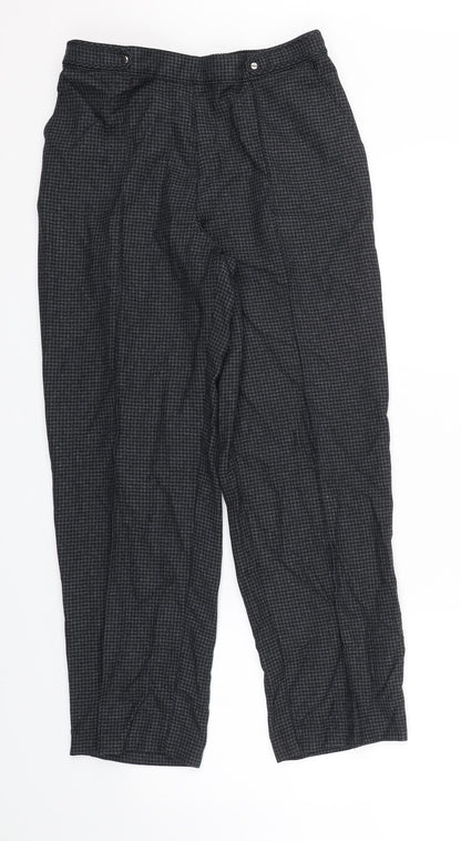 Womens UK Size 10 M&S Regular Fit  Black Trousers