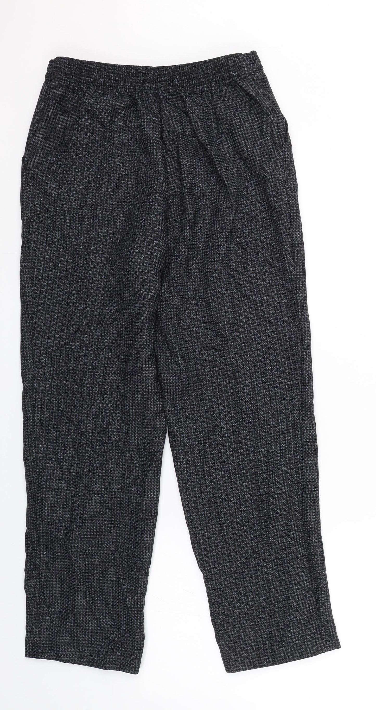Womens UK Size 10 M&S Regular Fit  Black Trousers