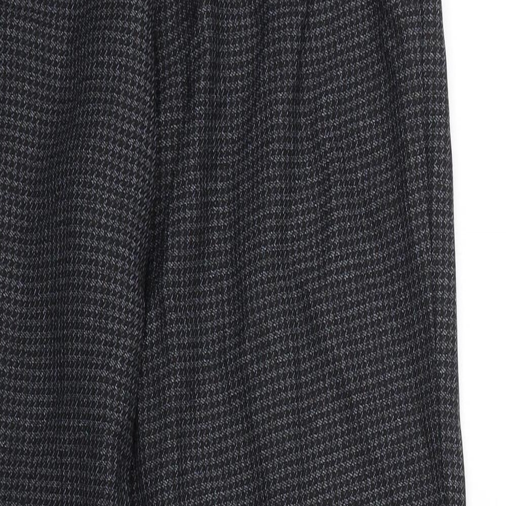 Womens UK Size 10 M&S Regular Fit  Black Trousers