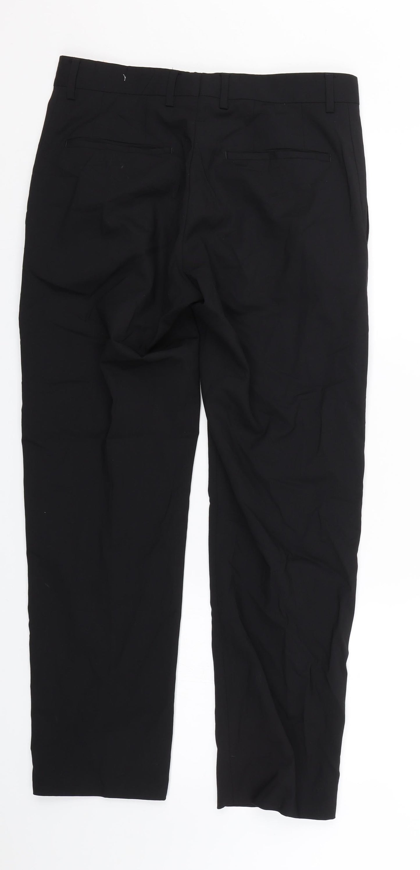 Allen-MErcer Mens Black   Trousers  Size 32 L26 in