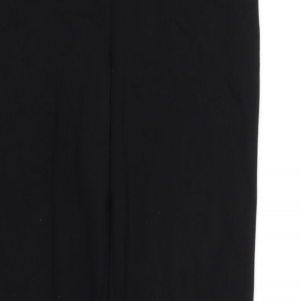 Womens UK Size 12 M&S Regular Fit Carrot Black Trousers