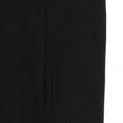 Womens UK Size 12 M&S Regular Fit Carrot Black Trousers