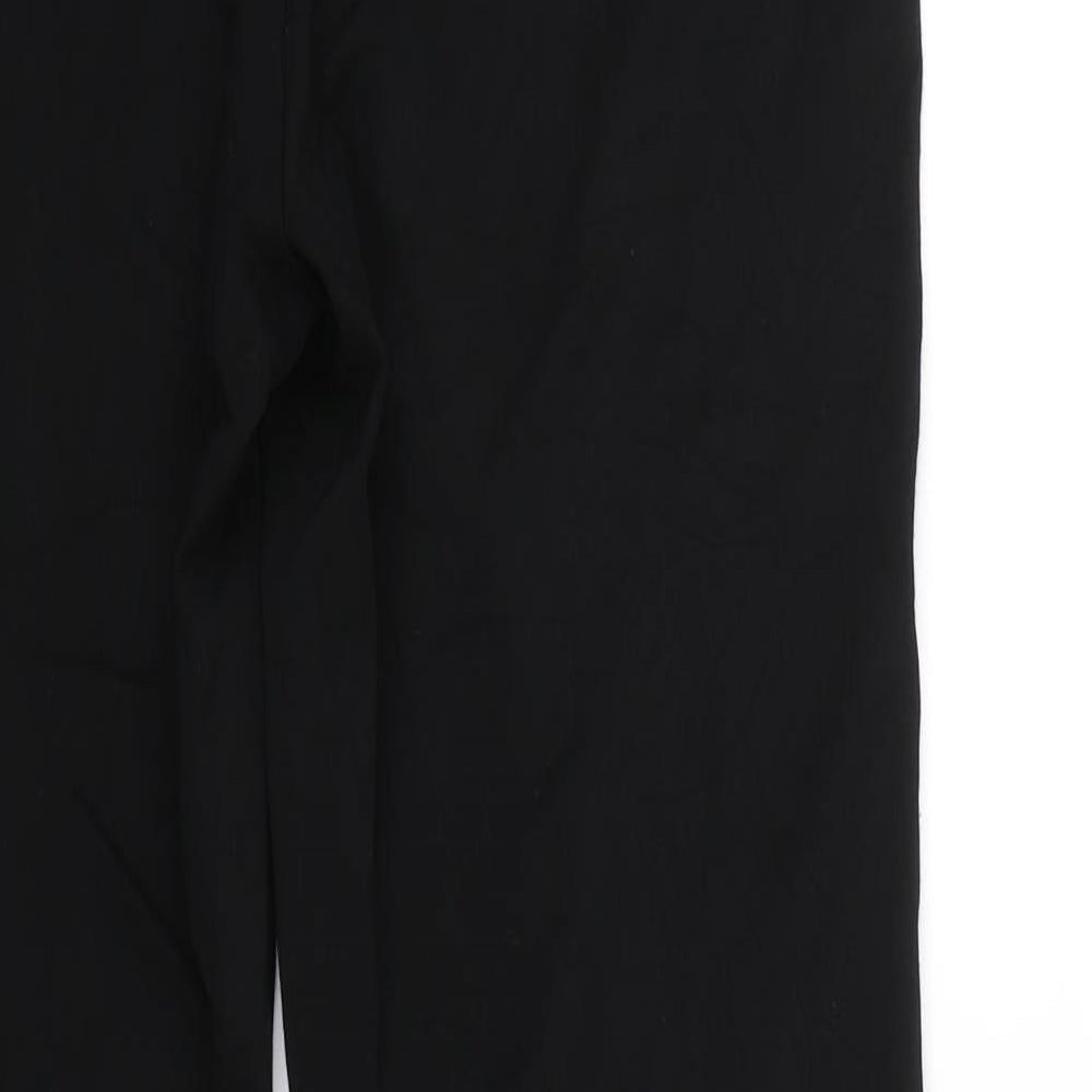 Womens UK Size 12 M&S Regular Fit Carrot Black Trousers