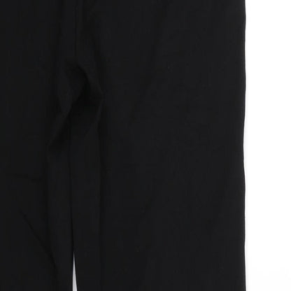 Womens UK Size 12 M&S Regular Fit Carrot Black Trousers
