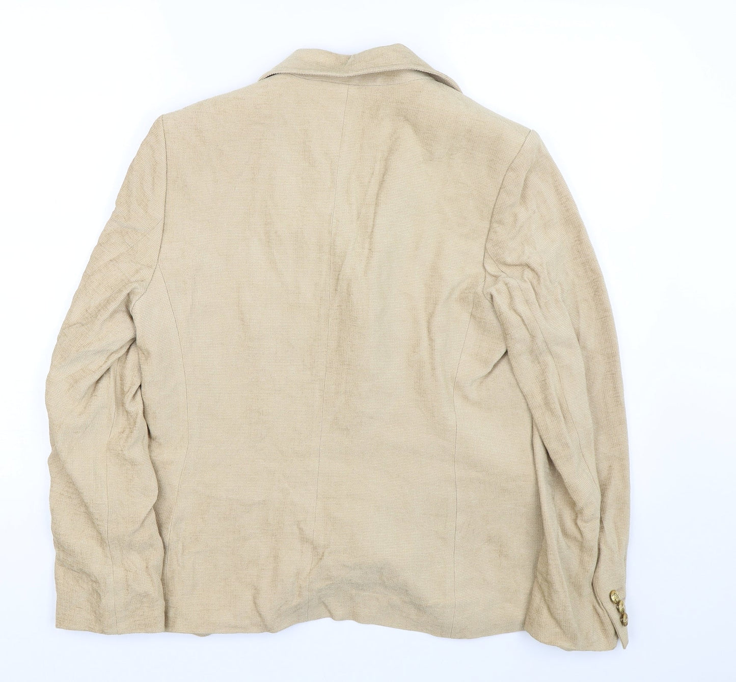 M&S Womens Beige   Jacket Suit Jacket Size 14