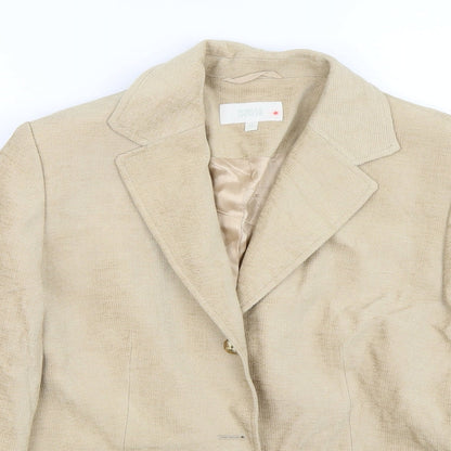 M&S Womens Beige   Jacket Suit Jacket Size 14