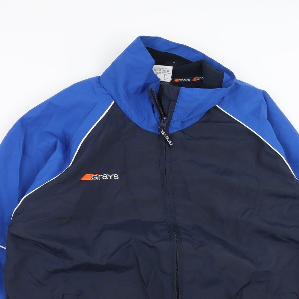 Mens UK Size M Grays Blue Jacket