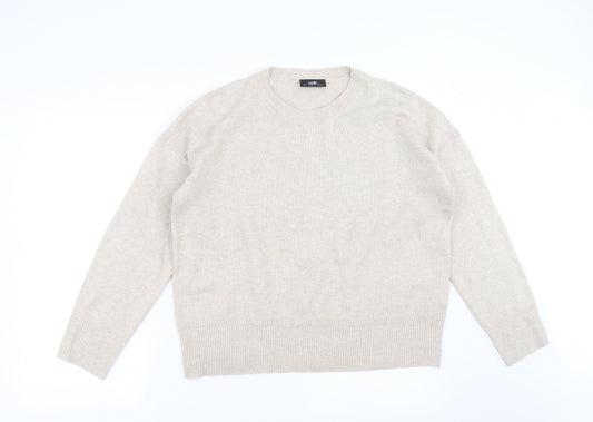 Womens UK Size L Wallis Beige Pullover Jumper