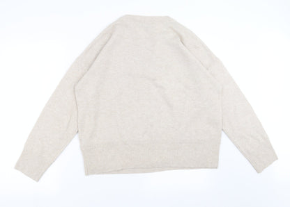 Womens UK Size L Wallis Beige Pullover Jumper