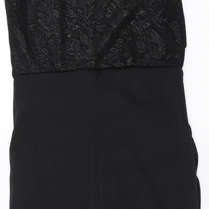 Body Flirt Womens Black Floral  Pencil Dress  Size 12  - Lace Detail