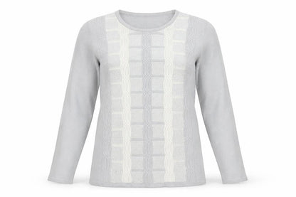 Bonmarché Womens Gold Geometric Knit Pullover Jumper Size M