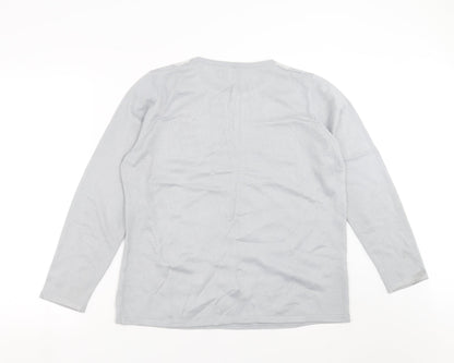 BM collection Womens Gold Geometric Knit Pullover Jumper Size M