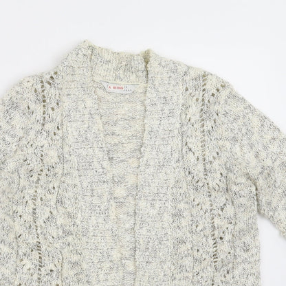 BHS Womens Beige  Knit Cardigan Jumper Size 8