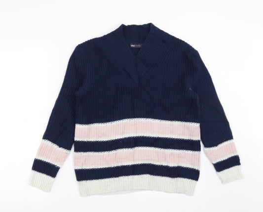 Womens UK Size XS Marks and Spencer Blue Pullover Jumper