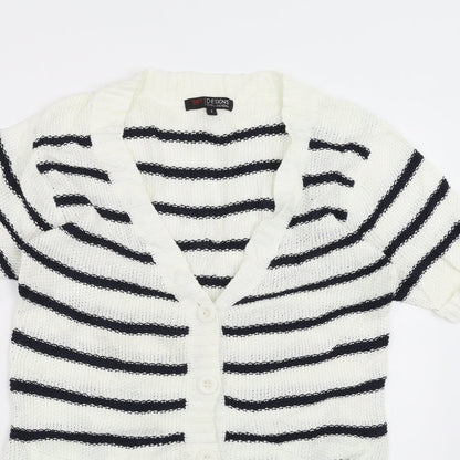 Womens UK Size S Sky Designs Ivory Cardigan Jumper