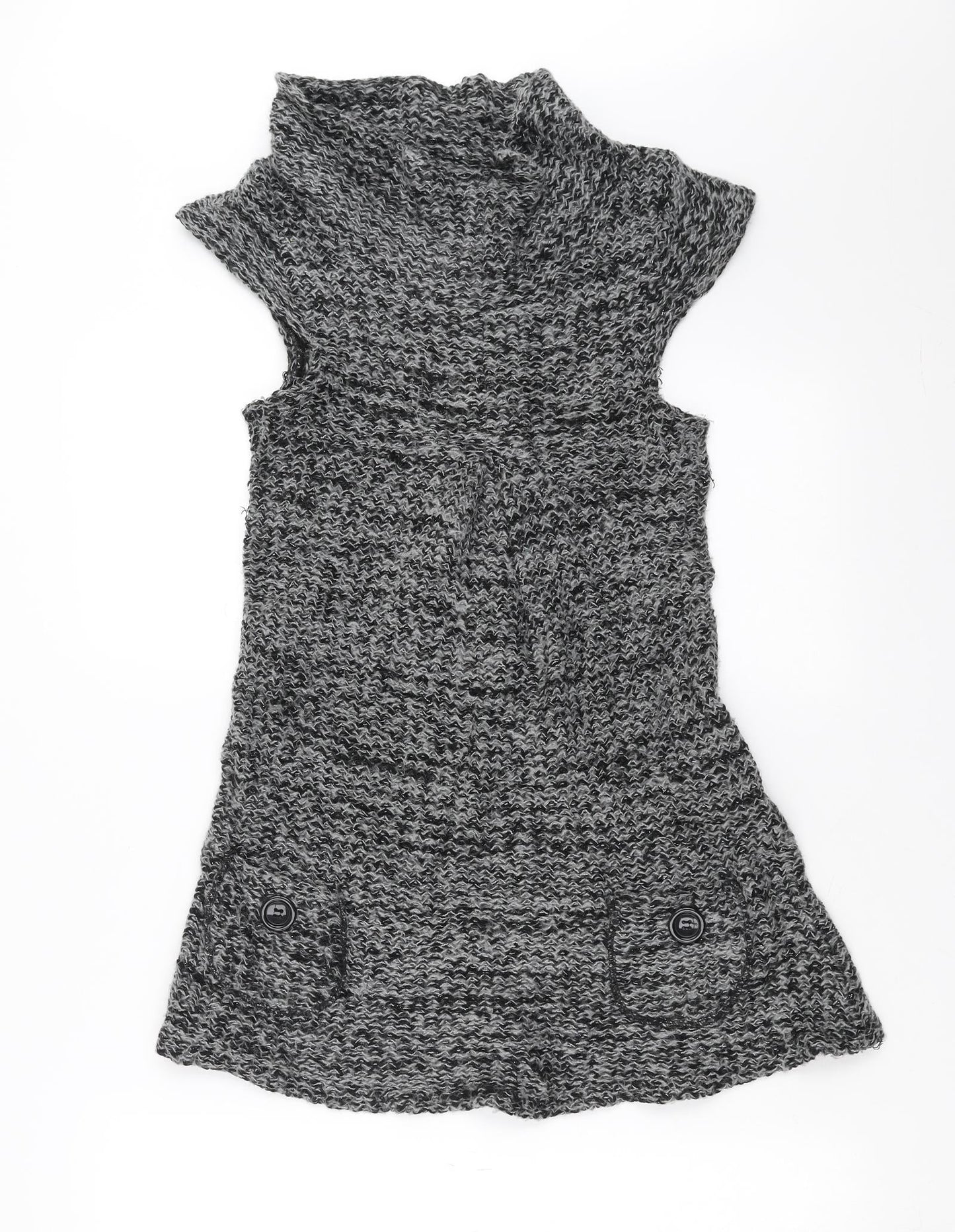 BAY Womens Grey  Knit Pullover Jumper Size S