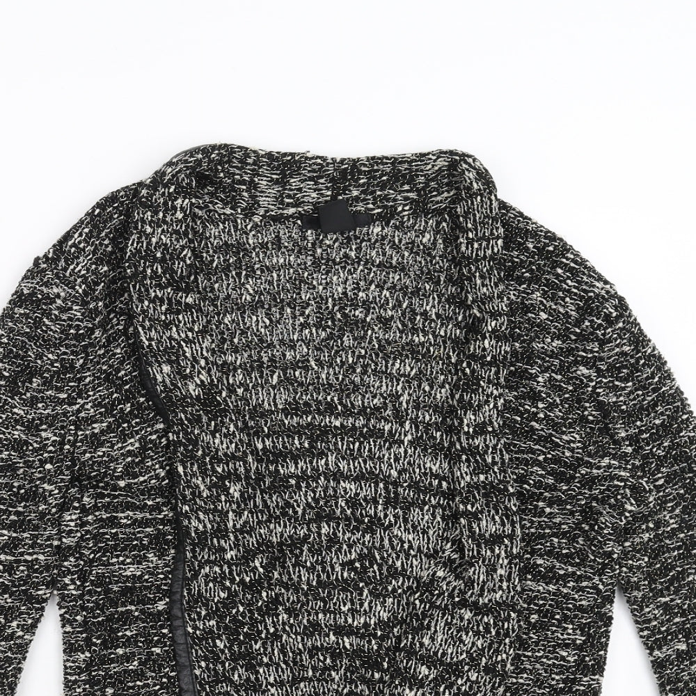 Womens UK Size XS H&M Black Cardigan Jumper
