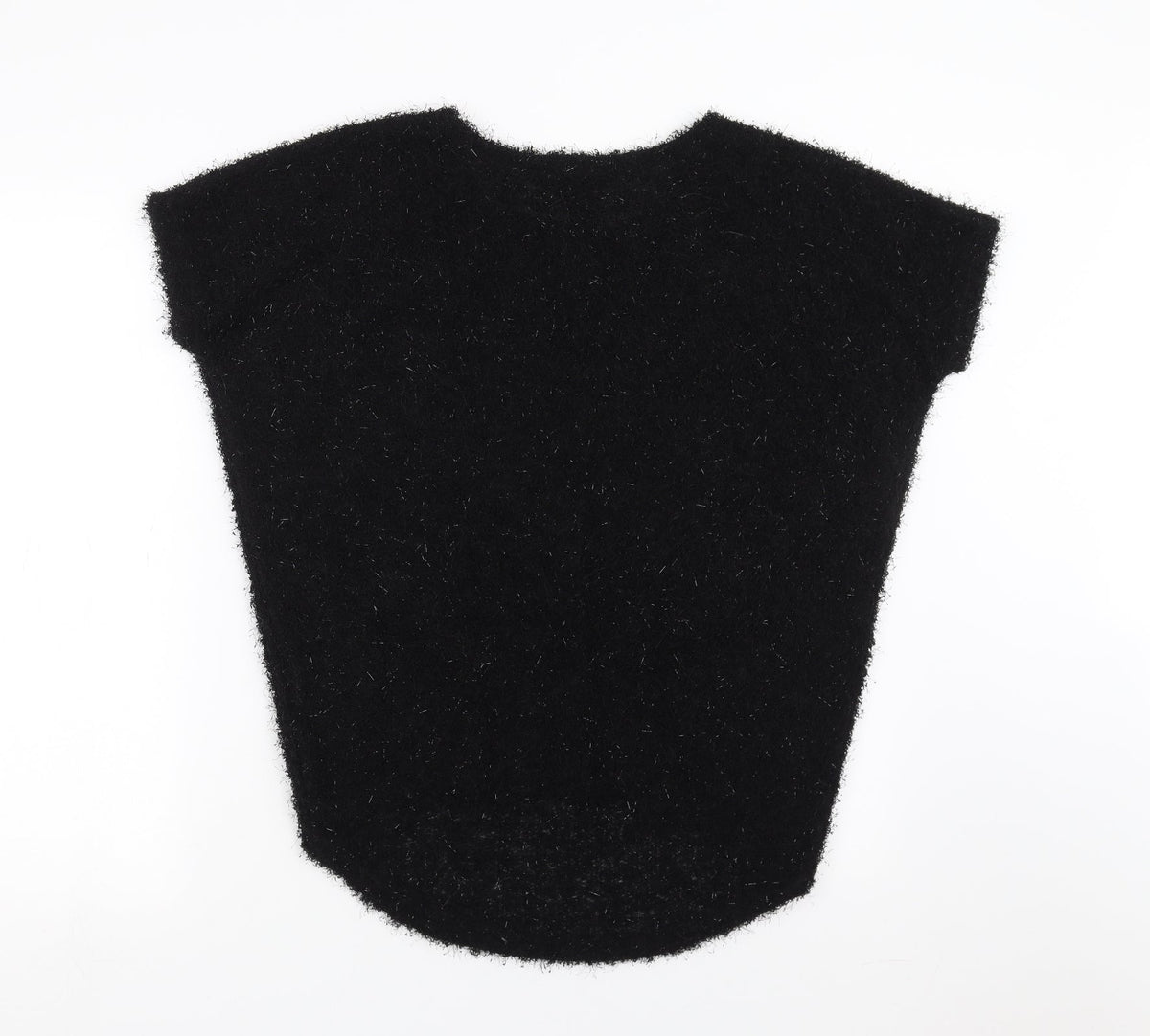 Back view of MODO women’s black jumper, size UK 10, - bow detail