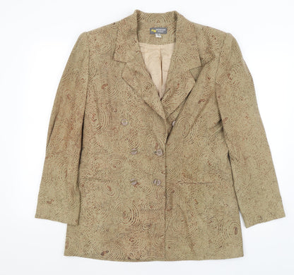 Mexican Gold Womens Gold   Jacket Blazer Size 14